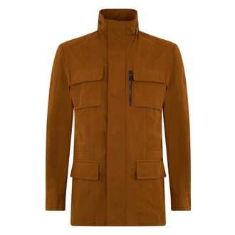 Moorer Light Jackets, male, Brown, Size: M Camel color long-sleeve jacket, modern and functional