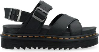 Dr. Martens Schoenen, Dames, Zwart, 40 EU, Leer, Voss II Athena Sandaal
