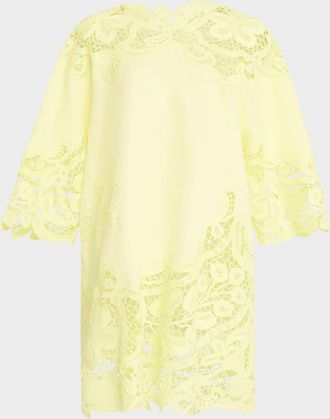 Ulla Johnson Brinna Embroidered Lace Tunic