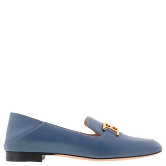 Bally Ellah Flat Leather Loafers, Brand Size 37 ( US Size 6.5 )