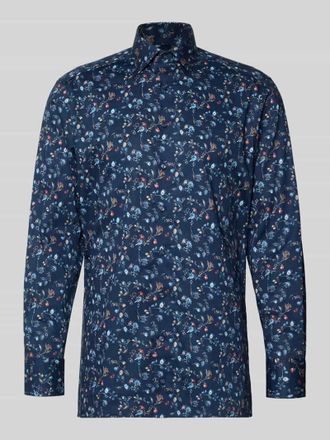 Olymp Regular Fit Businesshemd aus reiner Baumwolle mit Kentkragen in Marine, Größe 39