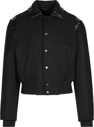 Ferragamo pointed-flat collar wool jacket - men - Virgin Wool - 50 - Black