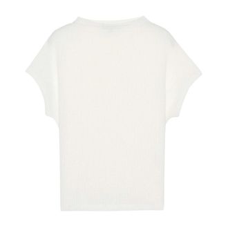 someday Kelba Knit Top - Dames - Blouses & Shirts - Wit - Maat: L