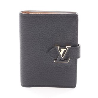 Louis Vuitton Black Leather Wallet (Bi-Fold) (Pre-Owned)