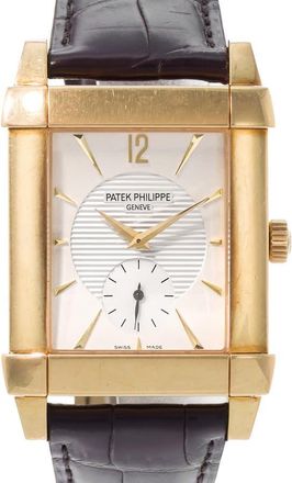 Patek Philippe Pre-owned Patek Philippe Gondolo Hand Wind Silver Dial Mens Watch 5111J-001