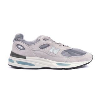 New Balance Sneakers, male, Gray, Size: 13 1/2 US Made in UK 991v2
