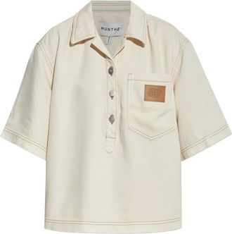 Munthe Camicia a maniche corte - Bianco