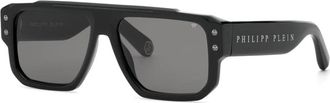 Philipp Plein Spp 231 Zonnebril - Heren - Zonnebrillen - Zwart - 58 MM - Accessoires