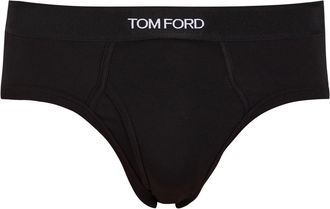 Tom Ford Stretch-cotton Briefs - Black - XL