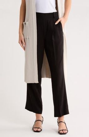 Elie Tahari Pleated Cropped Pants in Black at Nordstrom Rack, Size X-Small