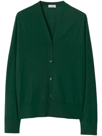 Burberry Fijngebreid vest - Groen