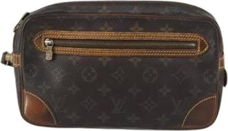 Louis Vuitton Pre-owned Clutches, female, Brown, Size: ONE SIZE Pre-owned Canvas Clutch