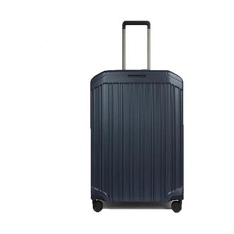 Piquadro Large Suitcases, unisex, Blue, Size: ONE SIZE Expandable Four-Wheel Hardshell Trolley Luggage