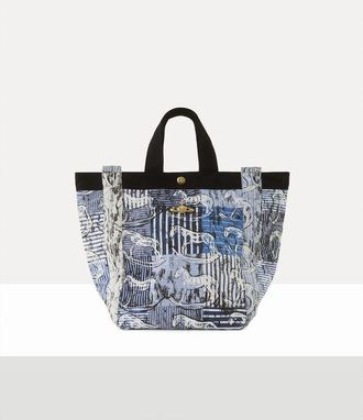 Vivienne Westwood Runner Medium Holdall Shirting Blue-rocking-horse