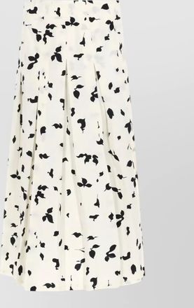 Alysi printed pleated skirt