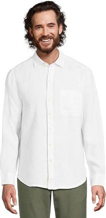 Tommy Bahama Long Sleeve Paradise Breezer Mens T Shirt White : SM, Linen