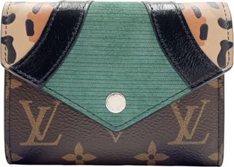 Louis Vuitton Brown Pvc Cuir Ombre Leather Wallet (Tri-Fold) (Pre-Owned)