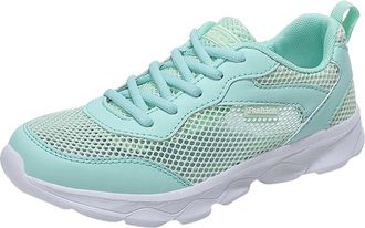 Generic 2026 Running Shoes Womens Summer Fashion Mesh Perforated Breathable Sports Non Slip Casual Comfortable (Green, 4.5)