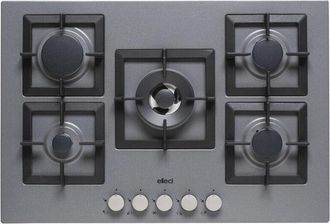 Elleci Placa De Gas Empotrada Elleci Plano 75 Tcc Titanium De 5 Quemadores