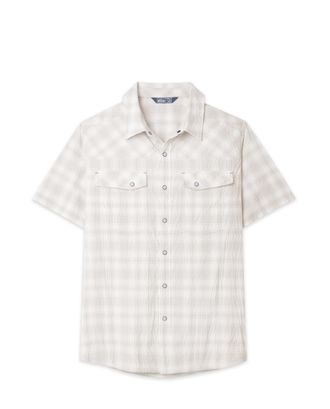 Stio | Mens Eddy Coast Shirt Short Sleeve, Size Extra Extra Extra Large in Pebble Plaid