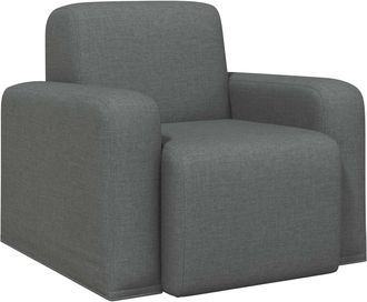 vidaXL Sill&oacute;n Gris Oscuro Tela Vidaxl