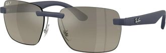 Ray-Ban Sunglasses, unisex, Blue, Size: 62 MM Polarized Ultra Lenses Sunglasses