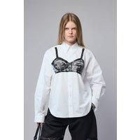 Vaquera Women Trompe Loeil Button Down Shirt Woven