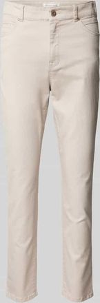 Christian Berg Slim Fit Hose mit verkürztem Schnitt in Kitt, Größe 40/28