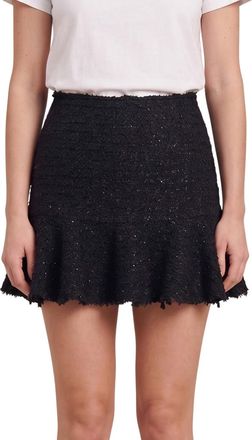 Blumarine Black Embellished Mini Skirt