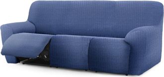 Eysa Funda de sofá relax extensible 3 plazas x 3 azul 200 - 260 cm