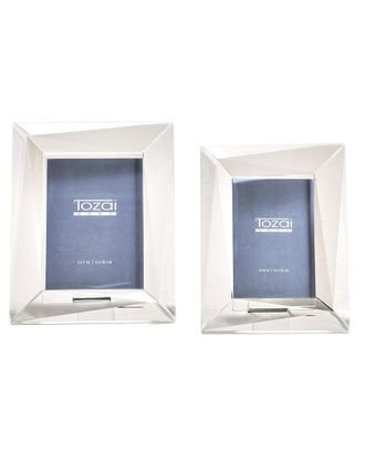 Tozai Home Set Of 2 Crystal Photo Frames