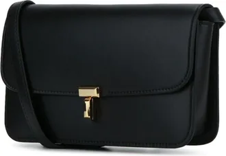 Toteme T-Lock Crossbody Bag - Black