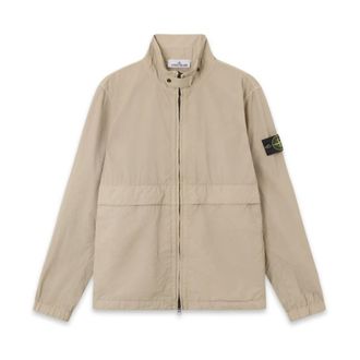 Stone Island Light Jackets, male, Beige, Size: 2XL S0345 Compass Jacket