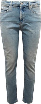 Calvin Klein Skinny Mid Rise Broek - Dames - Slim Fit Jeans - Blauw - W26 - Katoen - Jeans