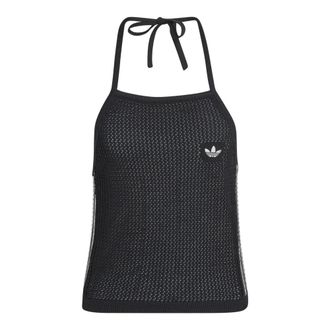 adidas Sleeveless Training Tops, female, Black, Size: 2XS Knitted Crochet Top
