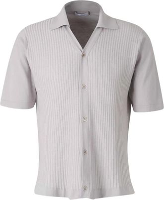 Cruciani Cardigan polo a coste - Grigio