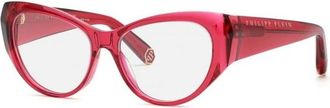 Philipp Plein Vpp 101 0Agn Bril - Dames - Brillen - Rood - 54 MM - Accessoires