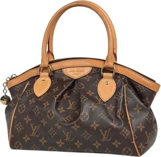 Louis Vuitton Tweedehands Canvas Louis Vuitton tassen - Dames - Vintage Handtas - Bruin - ONE Size - Vintage