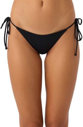O'Neill Maracas Side Tie Bikini Bottoms in Black at Nordstrom, Size Medium