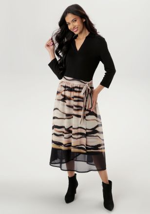 Aniston Jerseykleid mit abnehmbaren Bindeband - NEUE KOLLEKTION