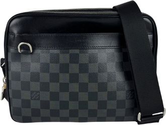 Louis Vuitton Black Gray Damier Graphite Shoulder Bag (Pre-Owned)