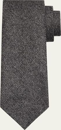 Brioni Mens Pied de Poule Wool Tie