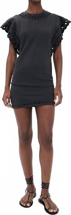 Isabel Marant Orlane Dress In Faded Black