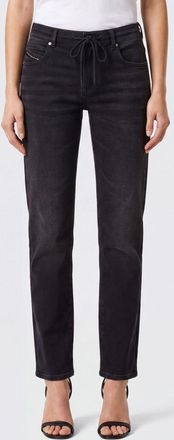 Diesel Joggjeans straight fit in denim di cotone con coulisse