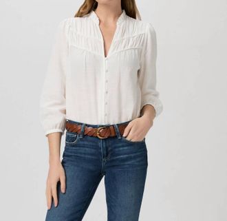 Paige Arlette Blouse In White