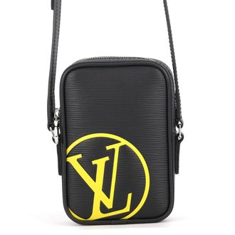 Louis Vuitton Black Noir Leather Handbag Shoulder Bag (Pre-Owned)