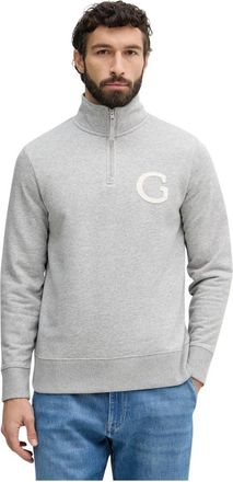 GANT Sweatshirt - Heren - Sweatshirts - Grijs - 2XL - Katoen - Hoodies & sweatvesten