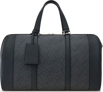 Ferragamo monogram-print duffle bag - men - Fabric/CALFSKIN - One Size - Grey