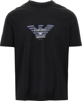 Emporio Armani Jersey T-shirt with logo print Man XL