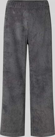 M.A.C Cropped Cordhose mit elastischem Bund Modell CHIARA in Anthrazit, Größe 36